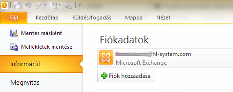 Fiók hozzáadása